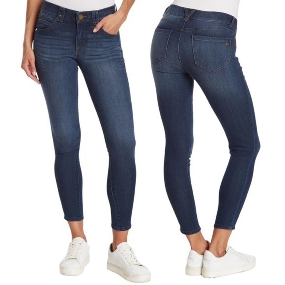Democracy Ab Technology Crop Ankle Skinny Jeans Size 10 – Flattering Fit Stretch